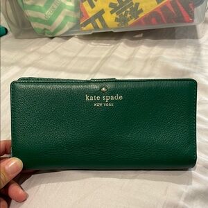 Kate Spade Emerald Leather Clutch
